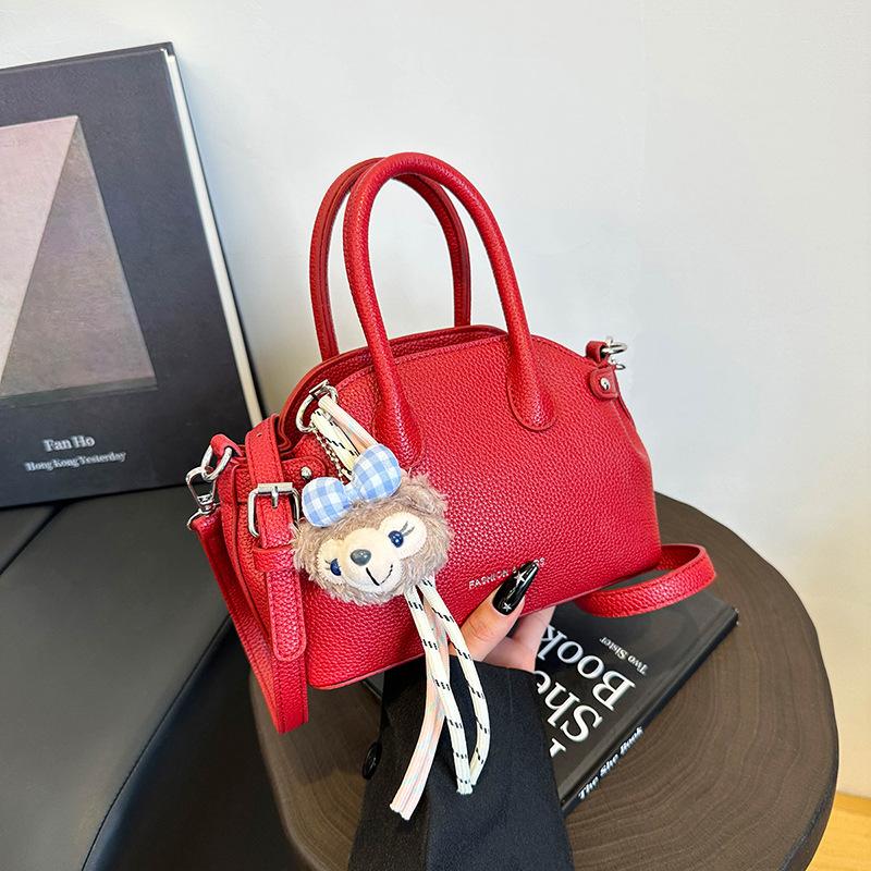 2025 new small bag women's summer versatile shoulder messenger bag retro popular portable bucket bag this year