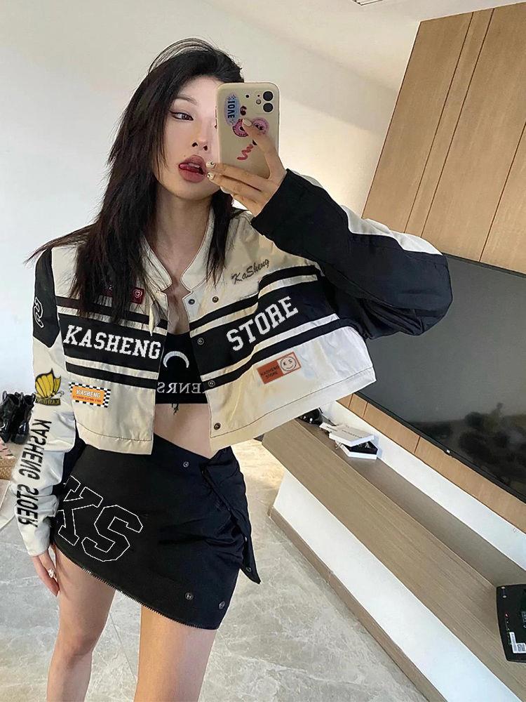 Retro American Motorcycle Jacket: Versatile, Loose-Fit, Hip-Hop Style for Men and Women