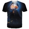 Men's Halloween 3D Printed Crew Neck T-Shirt Fashion Versatile Breathable Trend Casual