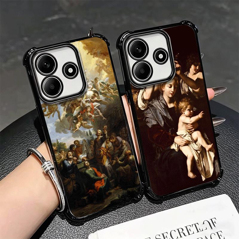 Renaissance Ästhetik Kunst Malerei Weiche Handyhülle Für Xiaomi Redmi Note 14 15 Pro Plus 13 12 11S 11T 5G 10 9S 9 Beschichtung Anti-F