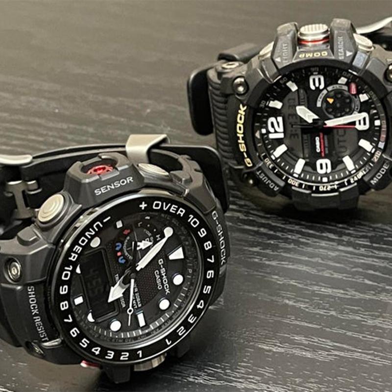 Casio MASTER OF G-SEA Serie 200 Meter wasserdicht, stoßfest, Solar-Quarzwerk, Harzarmband, japanische und koreanische Uhr, Herren GWN-1000B-1A