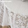 1PC NAPEARL 10-20% Light Blocking French Lace Warp Knitted Sheer Curtain for Living Room Bedroom Balcony Home Decor
