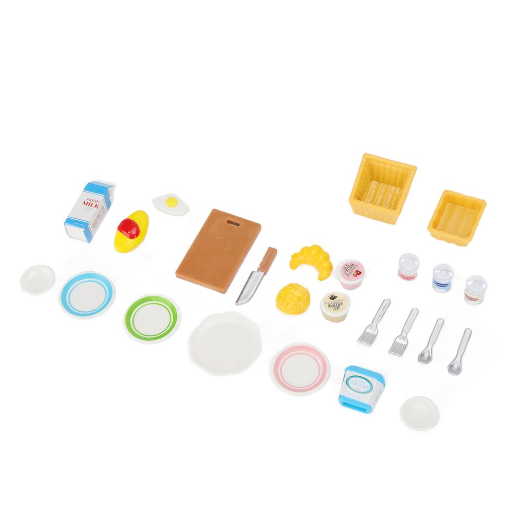 1:12 Scale Miniature Cookware DIY Dollhouse Kitchen Cooking Utensil Tools Playset Accessories25pcs