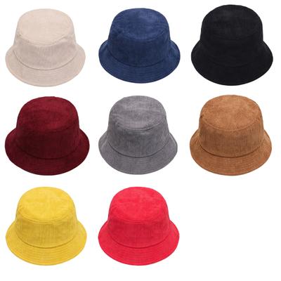 Cold Resistant Corduroy Thick Casual Winter Thermal Men Women Fisherman Bucket Hat