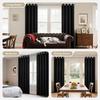 2Panels Modern 100% Blackout Curtain with Coated Lining Curains for Bedroom Living Room Dining Room Bathroom Window Home Decor