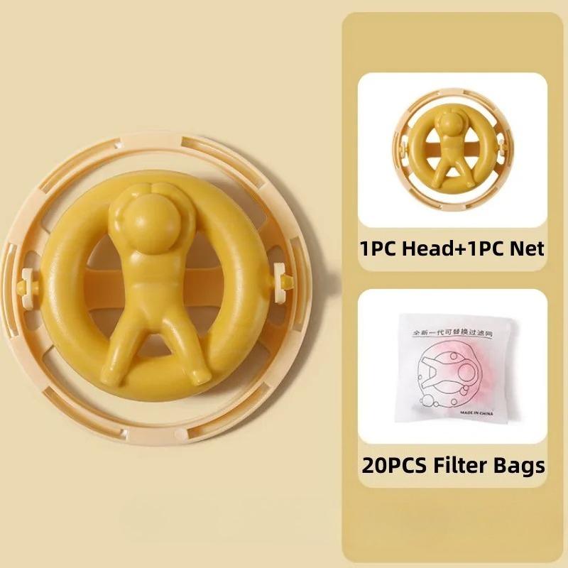 

Pet Hair Remover Wool Sticker Reusable Ball Cat Hair Remover Laundry Filter Bag for Wool Collector Washing Machine Filter Bags жовтий