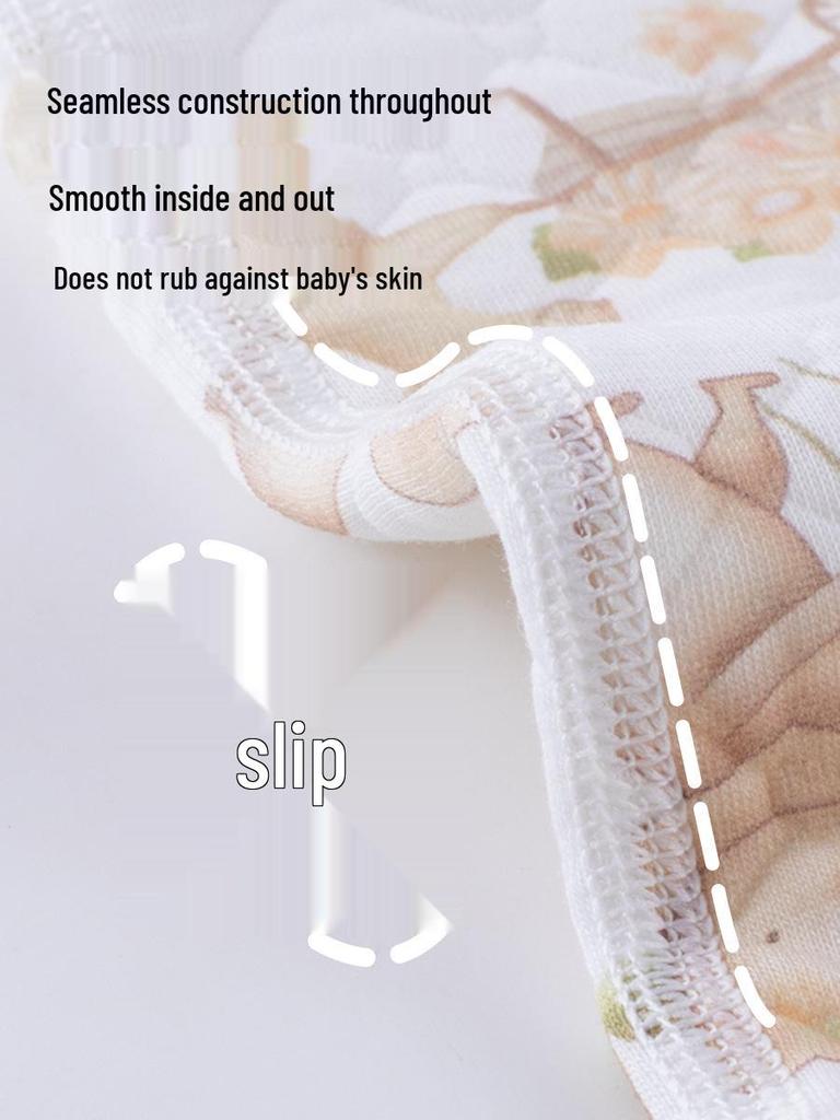 Boys' and Girls' Padded Winter Pants - Warm, High Waist, Open Crotch, Cotton for Belly Protection