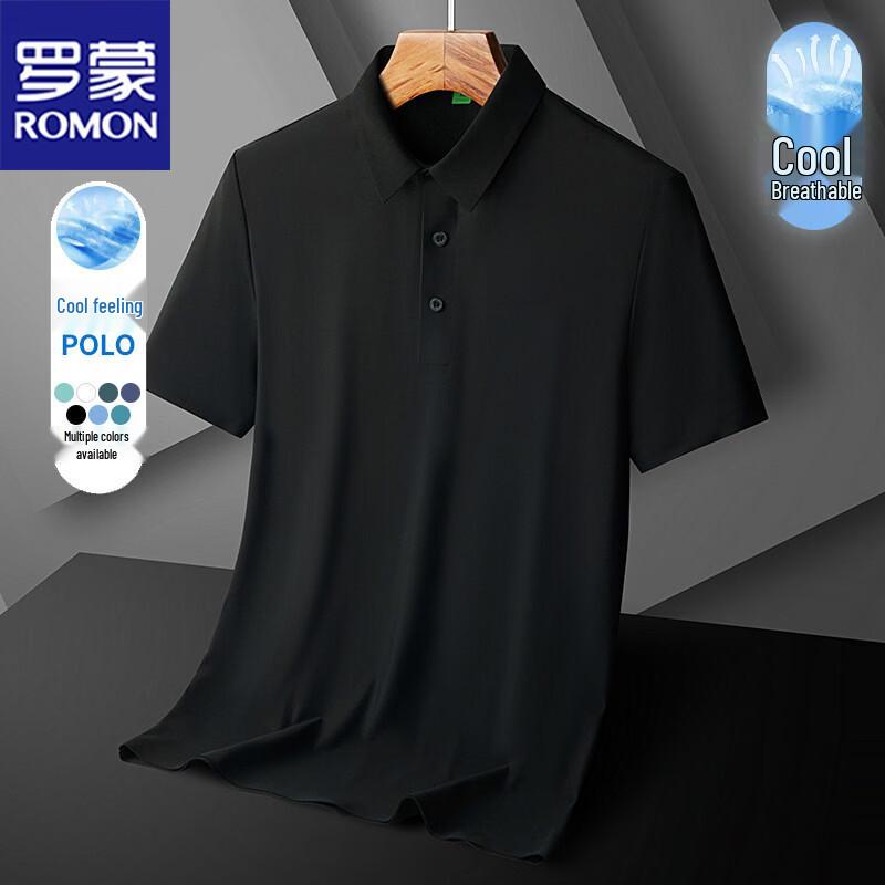 

Romon Men s Ice Silk Polo T-Shirt 6XL