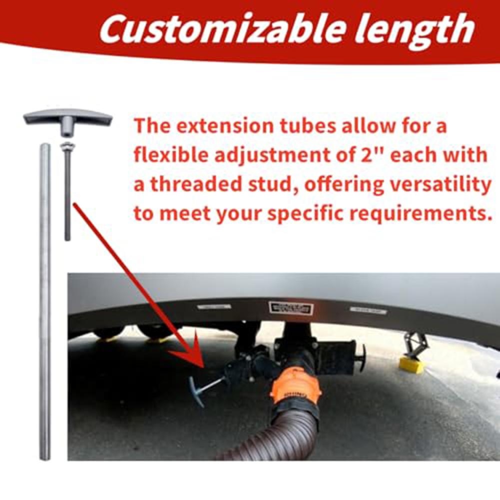 Adjustable Length Aluminum Tube Extension Rod Aluminum Tube Extension Rod Multi Scenario Application Sewer Hoses