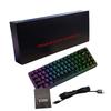 Russian English Dual Language Keyboard 68 Key RGB Backlit Gaming Mechanical Keyboard for Gaming