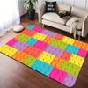 Bunter Baustein Teppich Kinder Spielmatte Wohnzimmer Teppiche Schlafzimmer Nachttisch Weicher Teppich Kinderzimmer Krabbelbodenmatte Flur Teppich