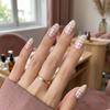 Simple Hollow French Nail Decals Transparent Spray-Painted Heart Butterfly Nail Art Stickers Fashion Manicure Decor