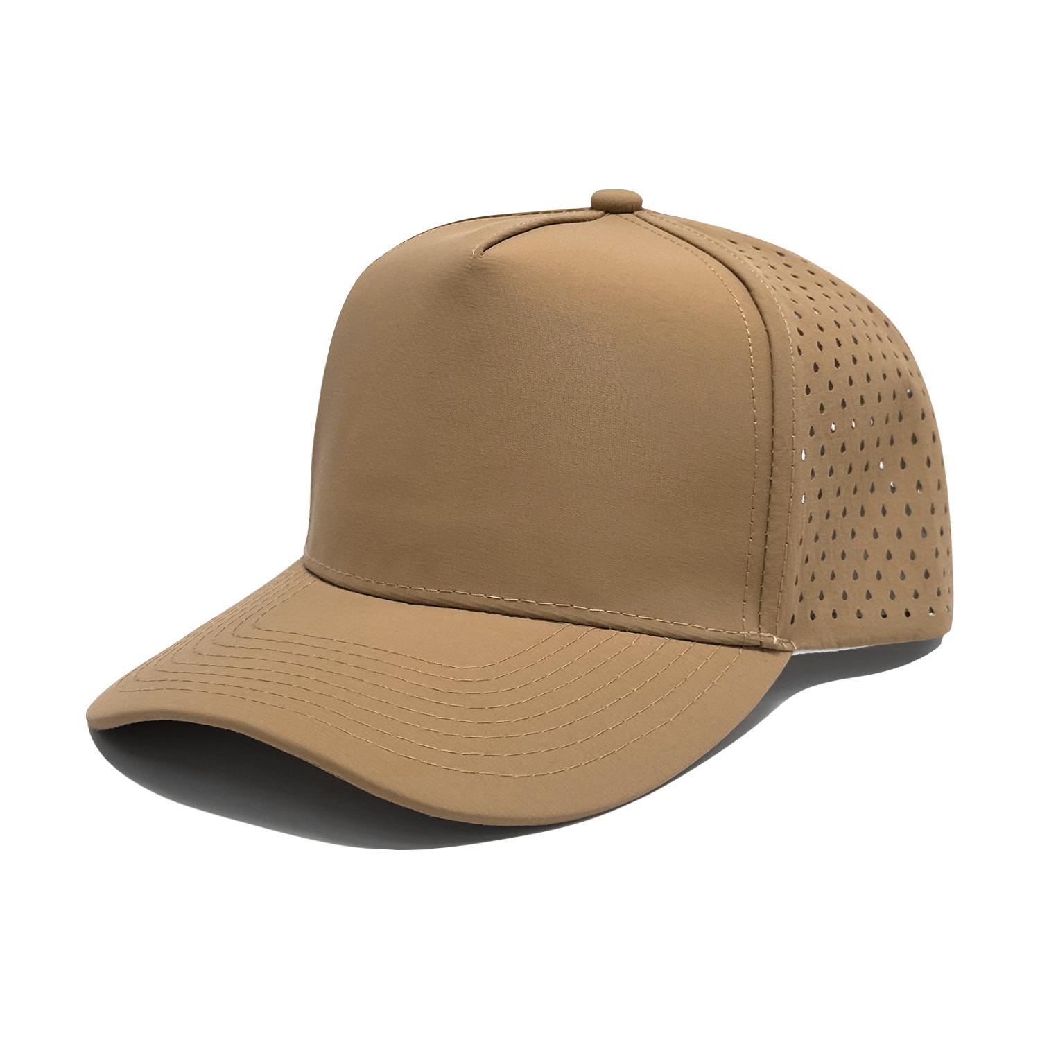 Custom Logo Laser Cut Perforated Baseball Cap Breathable Quick Dry Sports Hat Lightweight Vented Golf Cap for Running & Training M 5658 cm хаки