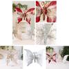 Weihnachtsdeko Schmetterling mit Plüschstoff zur Dekoration der Festtagsszene