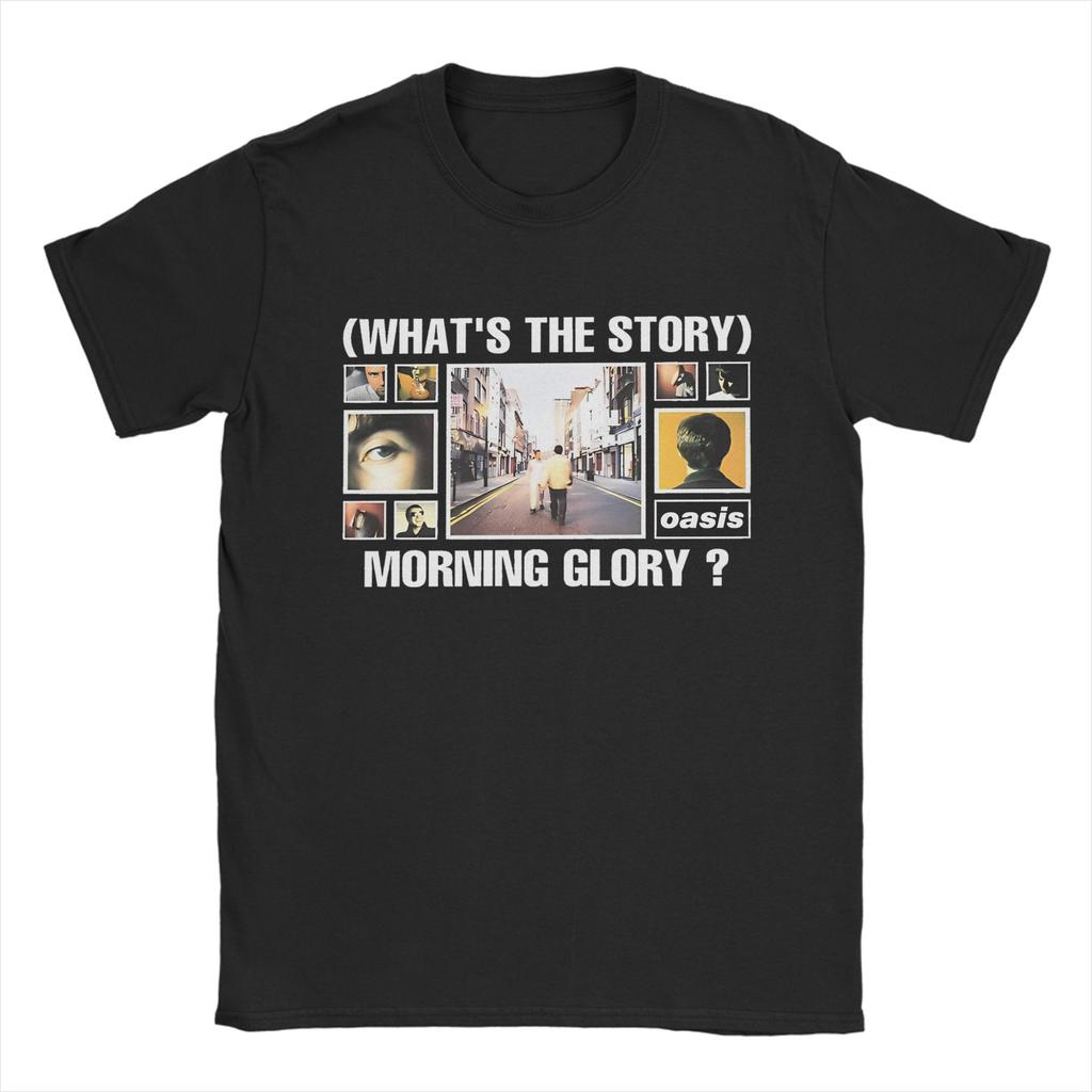 Funny O-Oasis Definitely Maybe T Shirt Men's Cotton Short Sleeve O-neck Summer Top Tee