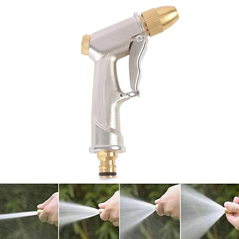 Garden Water Spray Gardening Sprayer Adjustable Metal Water Spray Household Lawn Yard Car Wash Sprinkler Cleaning Tool Water Jet