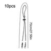 10pcs Hat Retainer Anti-lost Windproof Hat Strap Adjustable Hat Chin Cord Removable Adjustable Hat String Cord