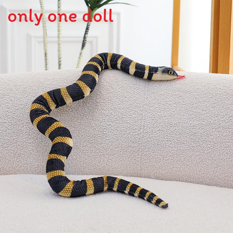 Snake Plush Toy With Realistic Design For Kids And Adults Gift Collectible