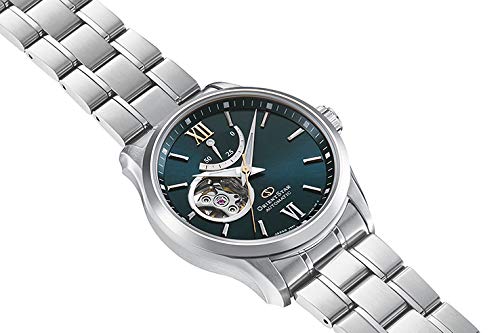 ORIENT STAR Automatyczny Zegarek Mechaniczny Wyprodukowano w Japonii Gwarancja krajowa Open Heart Zielony [Orient Star] Półszkieletowy 2 lata Producenta RK-AT0003E