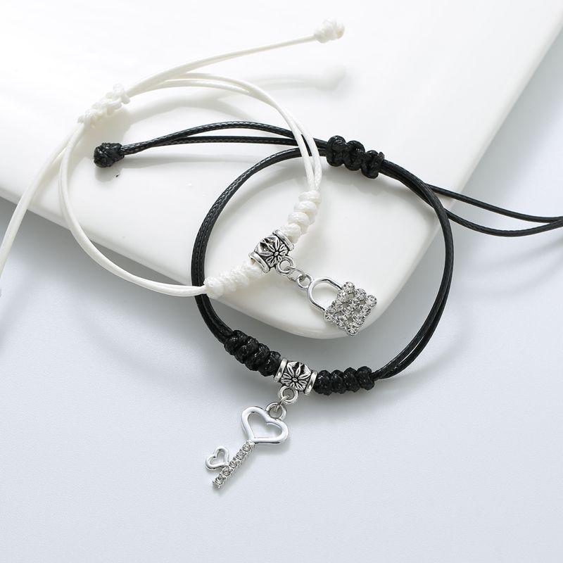 Couple Star Bracelet For Lover Women Men Hand Crafted Adjustable Rope Friends Relationship Matching Bracelets Jewelry Gift