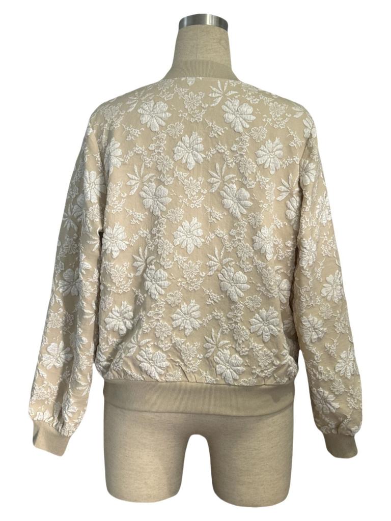 Spring Women's Zipper Short Top Versatile Coat Top