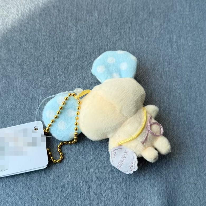 Rilakkuma Marshmallow Plush Rabbit and Fox Keychain Ornament