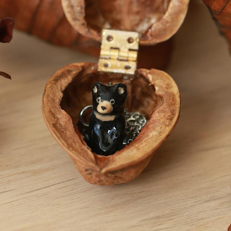 Simple Style Cute Small Animal Series Pendant Fox Stainless Steel Accessories