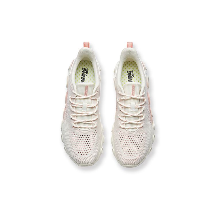 Anta Breathable Energy Ring Shock Absorbing Non-Slip Low-Top Casual Running Shoes Women sneakers Pink White 121935586R-3