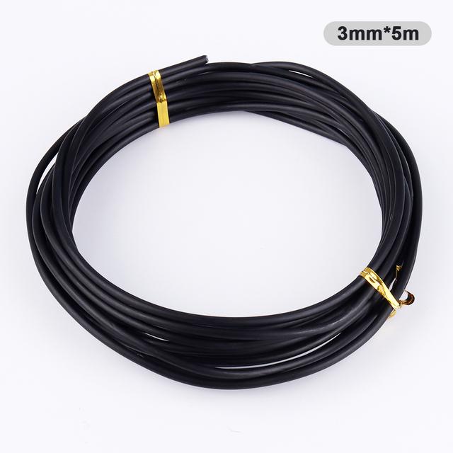 Garden Bonsai Shape Aluminum Wire (1.0mm, 1.5mm, 2.0mm, 3mm, 4mm, 5mm) Black Six Sizes for Garden and Plant Shapes
