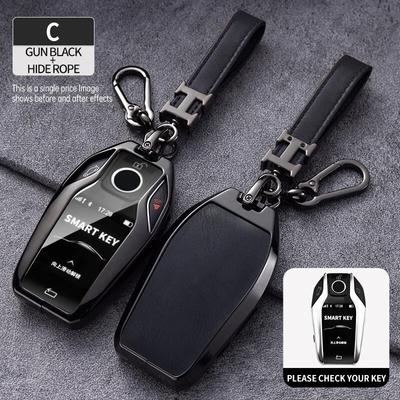 Zinklegierung Autoschlüsselgehäuse Abdeckung Schale für BMW 5 7 Serie G12 G11 G30 G32 G31 I8 I12 I15 G01 X3 G02 X4 G05 X5 G07 X7 Autotasche