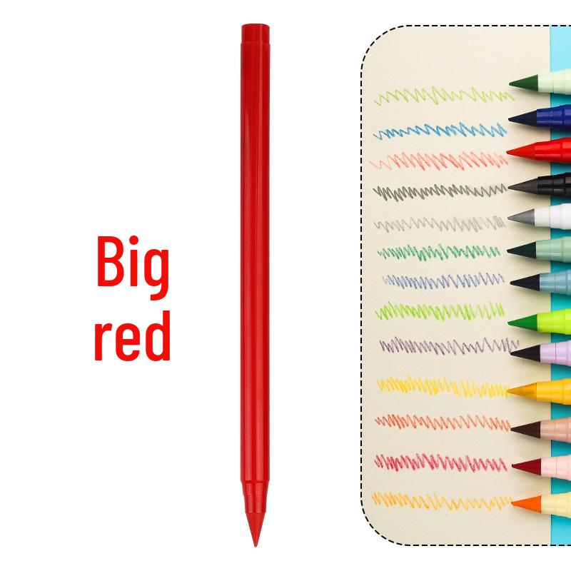 Erasable Posture Correcting Eternal Pencil - 12 Colors, No Sharpening Needed, Durable Lead, Perfect for Kids' Drawing.