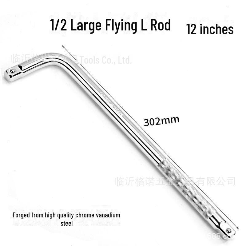 Extended Hexagonal Socket Set for Electric Wrench (8-32mm) – Thickened Black for Auto Repair & Maintenance