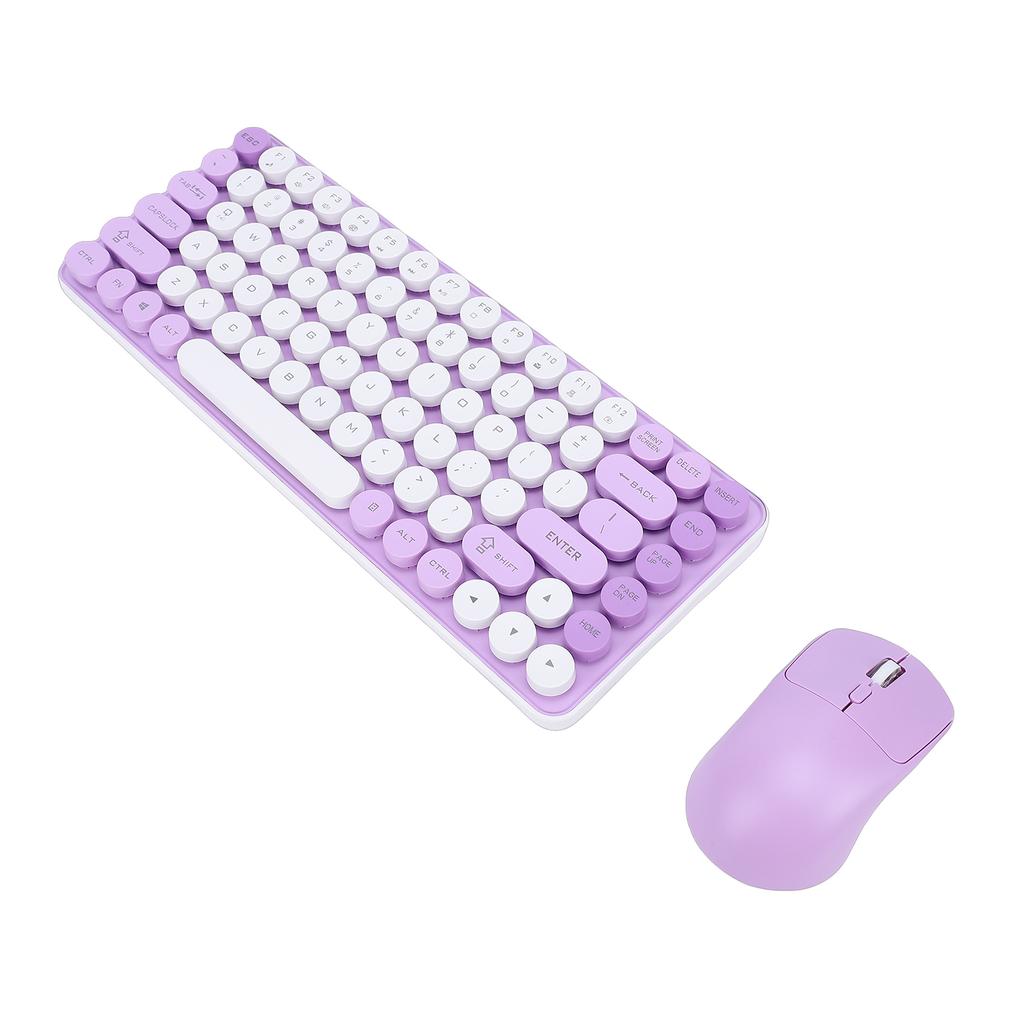 Wireless Keyboard and Mouse Combo 85 Key Bluetooth Cordless Mice Keyboard with 2.4 GHz USB Receiver for PC Laptop