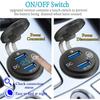 Car Charger With Voltage Display Double Port USB Socket For Car Double Port Super Fast Car Charger With Voltage Display Adapter