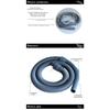1pc 1.9-meter Hose Flexible Tube With Handle Replacement For FC8082 FC8083 FC8085 FC8086 FC8088 FC8089 Vacuum Cleaners Parts
