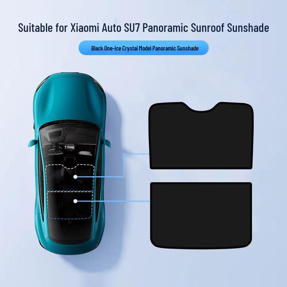 Xiaomi SU7 Pro/Max Sunroof Sunshade - Ice Crystal Heat Insulating Car Roof Curtain