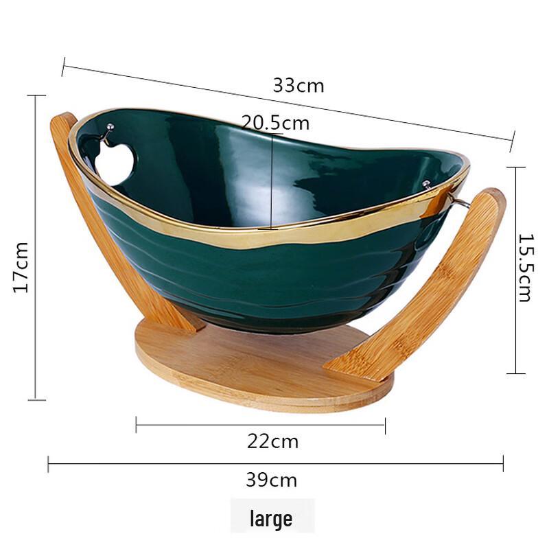 Qinkai Ceramic Minimalist Fruit Basket