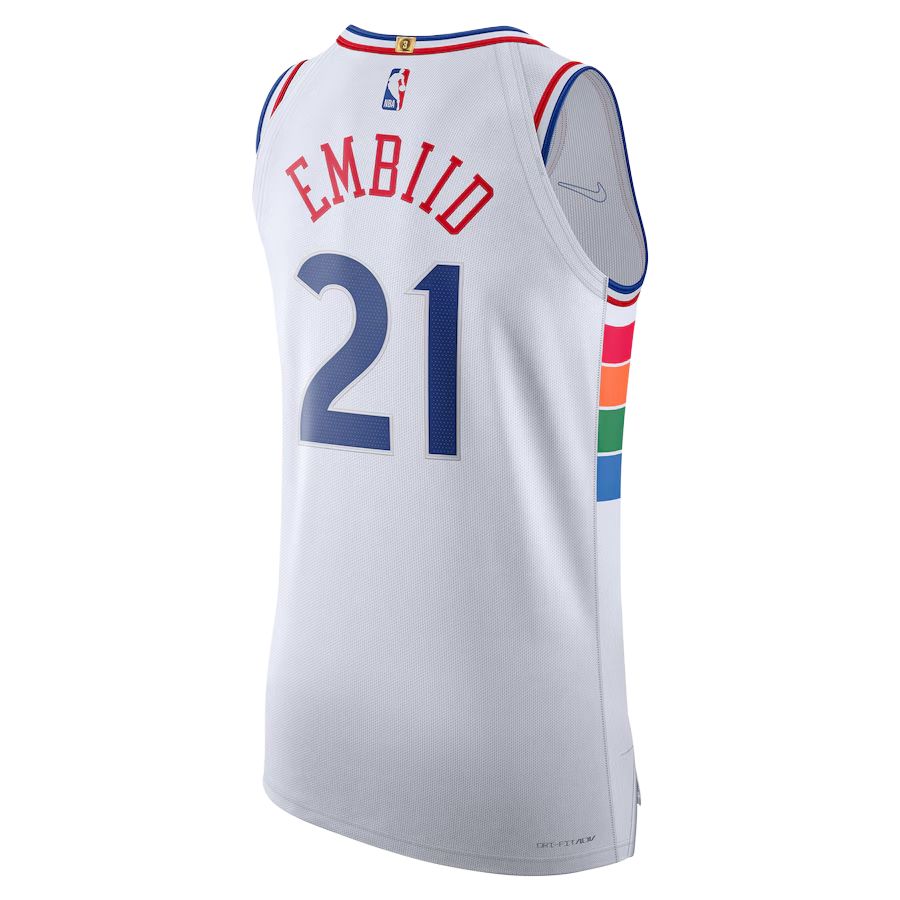 New Nike Joel Embiid Philadelphia 76ers 2024/25 City Edition Men's Nike Dri FIT Nba Swingman Jersey FQ4478-100