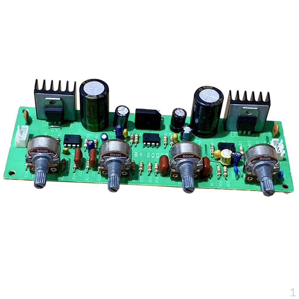 NE4558 Preamplifier Board Module with 4 Buttons