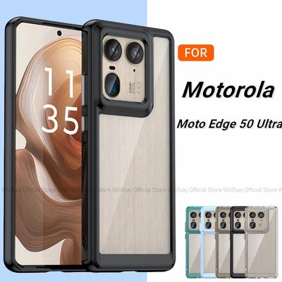 Pre puzdro Motorola Moto Edge 50 Ultra Kryt Motorola Moto Edge 50 Ultra Priehľadný PC Nárazuvzdorný TPU Kryt na telefón Moto Edge 50 Ultra