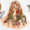 Sun-Resistant Silk Scarf Breathable Long Wraps Durable Bandana  for Women