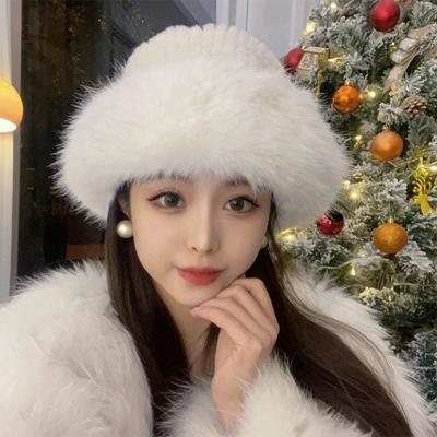 Women'S Autumn And Winter Warm Elegant Wool Beret  Versatile Knitted Artist Hat Cold Resistant British Style Hat