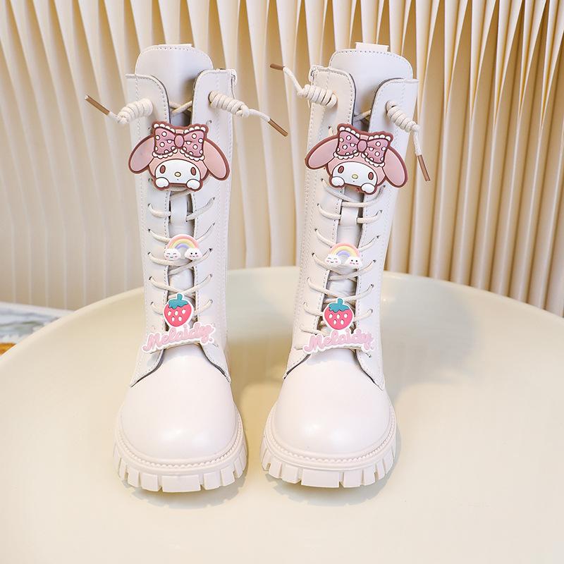 Girls' Winter-Spring New Style Booties for Children - High-Topped Boots for Girls - Anti-Slip Shoes