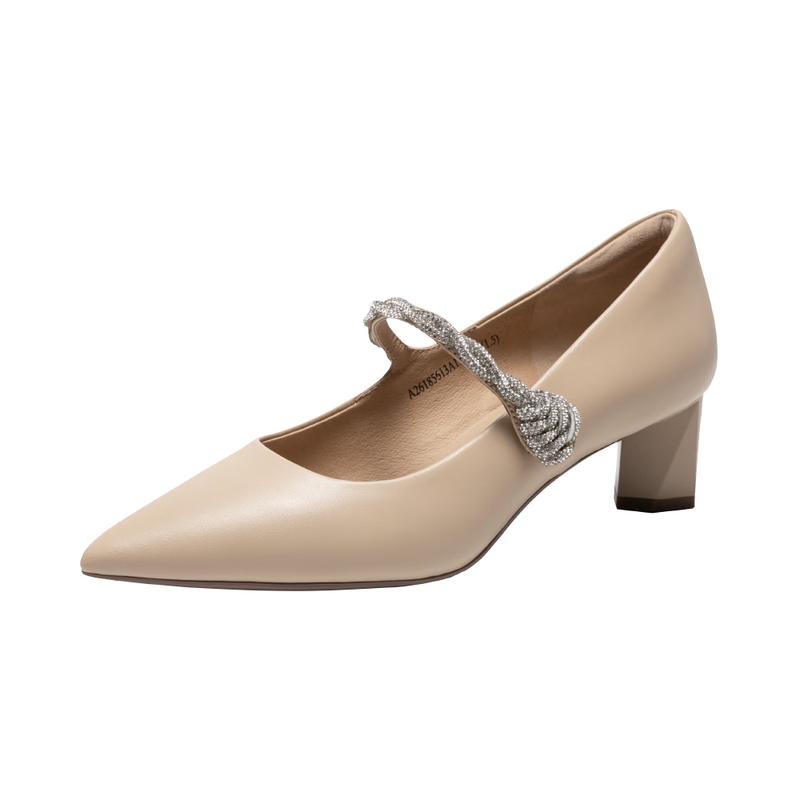 C.BANNER Women s Lambskin Kitten Heel Mary Jane Shoes EU 36