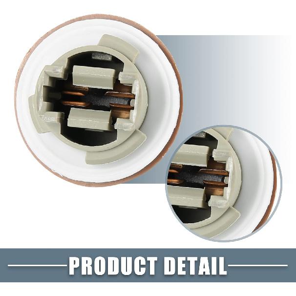 Turn Signal Tail Light Socket 2U5Z13411SA Tail Lamp Plug Connectors Holder Brown for Ford F150 F20 F350 2014-2016 (Set of 2)