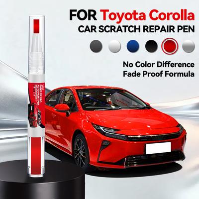 För Toyota Corolla Bilfärg Reparationspenna Touch Up Repborttagare DIY Biltillbehör Vit 070 089 Silver 1F7 Brun 4U3 Gul