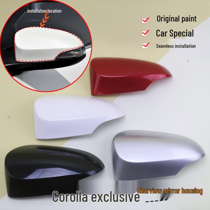 

Toyota Corolla Rearview Mirror Cover with Lampshade (2014-2017) - Part 87915-02930 White (Left)
