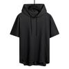 Men's Sports Short Sleeved T Shirt Hooded Fashionable  Breathable Loose Outdoor Running Casual