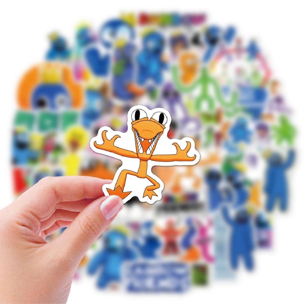Roblox 50pcs Rainbow Friends Stickers Waterproof Reusable Decor For Case Luggage