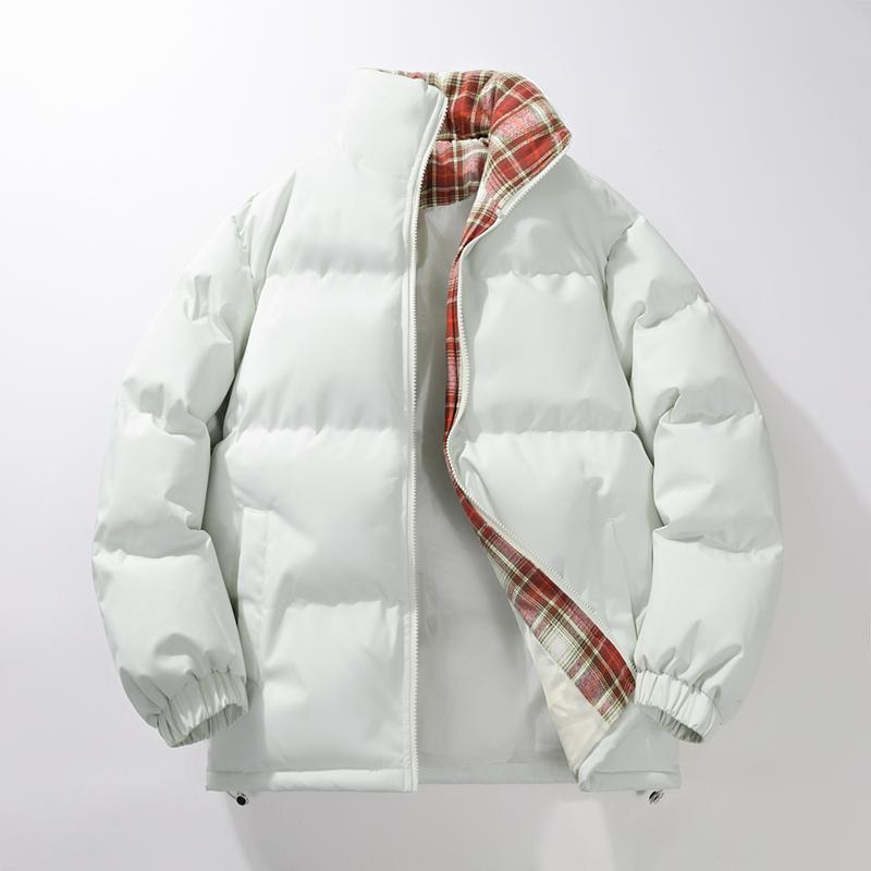 Winter Cotton Jacket Men's Standing Collar Cotton Jacket Men's Top Color Matching Casual